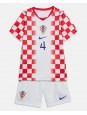 Otroški Nogometna dresi replika Hrvaška Josko Gvardiol #4 Domači SP 2026 Kratek rokav (+ hlače)